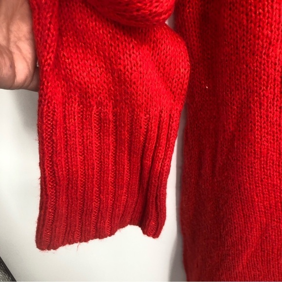 Roaman's Womens Red Tunic Sweater Medium M‎ 14/16 Long Sleeve Knit - Picture 2 of 10